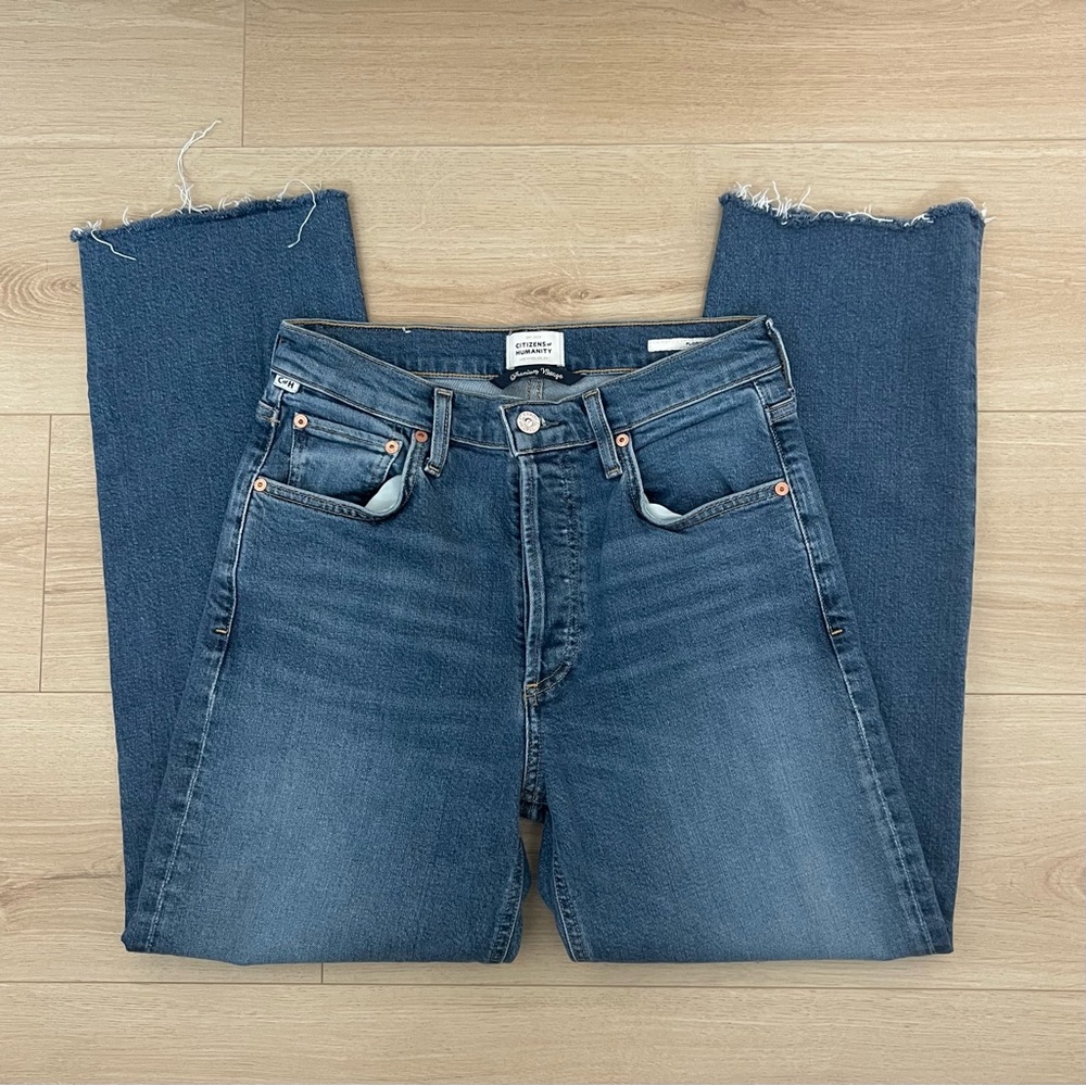 Citizens of Humanity Florence High-Rise Wide Straight Jeans Size 26